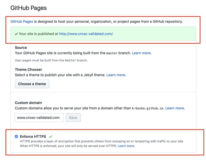 Set up GitHub Pages encryption with HTTPS
